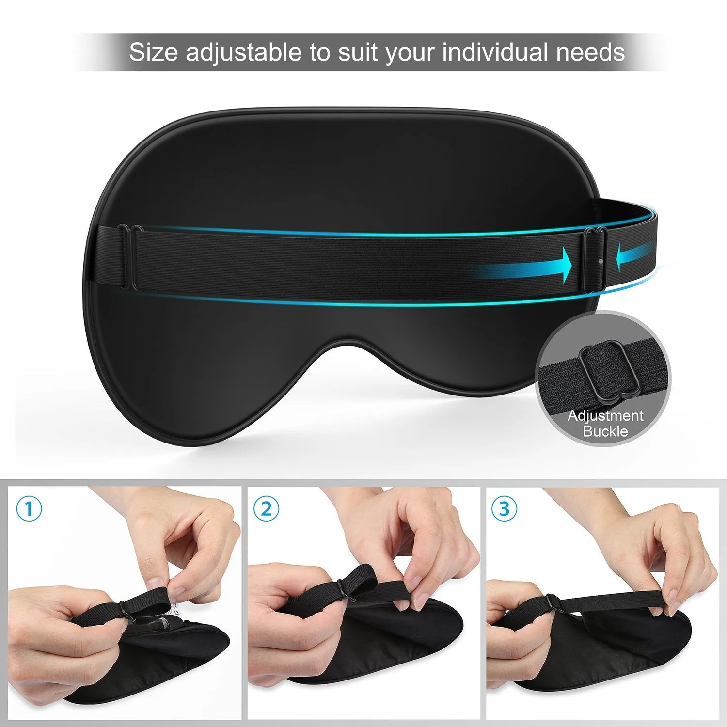 100% Natural Silk Sleep Mask Blindfold Ultra Soft Eye Mask