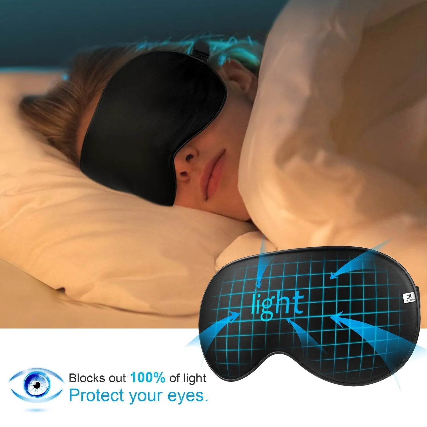 100% Natural Silk Sleep Mask Blindfold Ultra Soft Eye Mask