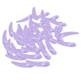 100Pcs Mini Cosmetic Spatula Mixing Sampling Facial Cream Mask Spoon Purple