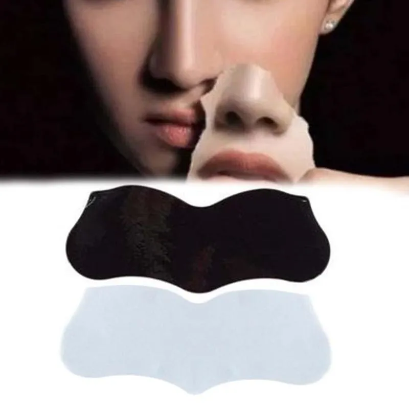 10PCS Bamboo Charcoal Blackhead Remover Deep Nose Pore Cleasing Strip Nose Sticker Pig Nose Mask Charcoal Pore Strip Deep Clean