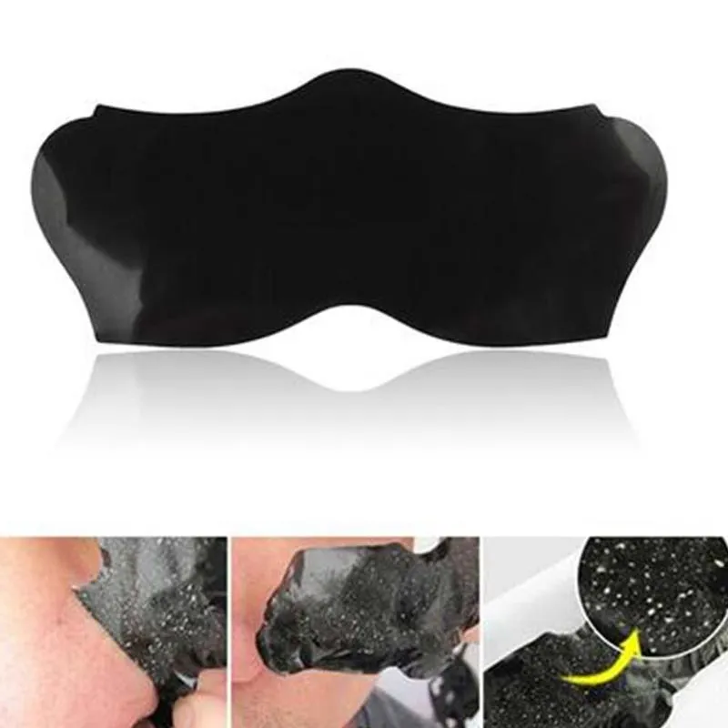 10PCS Bamboo Charcoal Blackhead Remover Deep Nose Pore Cleasing Strip Nose Sticker Pig Nose Mask Charcoal Pore Strip Deep Clean