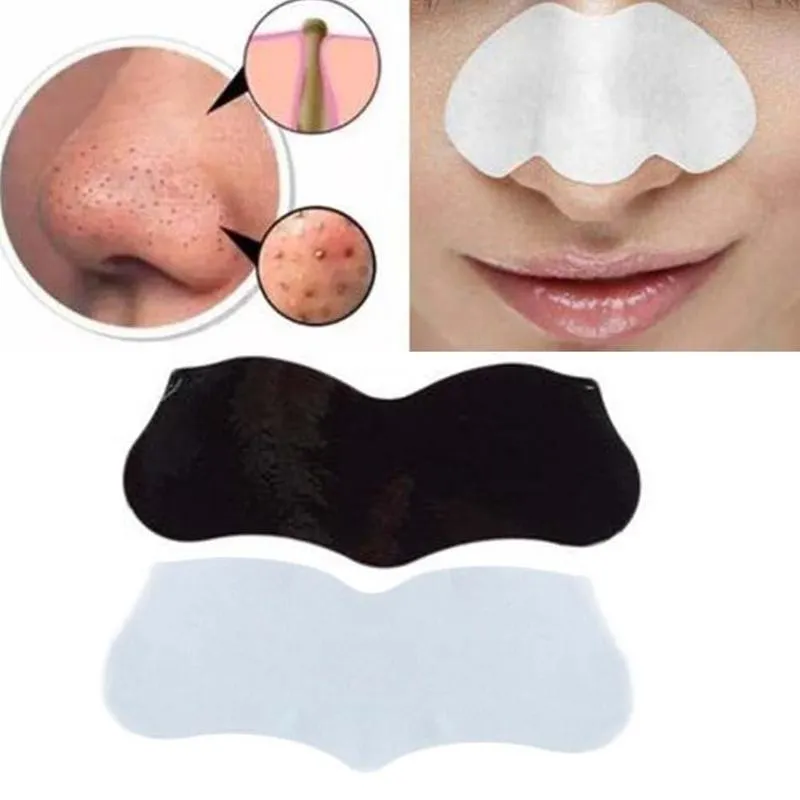 10PCS Bamboo Charcoal Blackhead Remover Deep Nose Pore Cleasing Strip Nose Sticker Pig Nose Mask Charcoal Pore Strip Deep Clean
