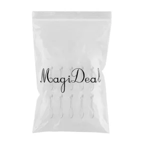 10Pcs Mini Cosmetic Spatula Mixing Sampling Facial Cream Mask Spoon Clear