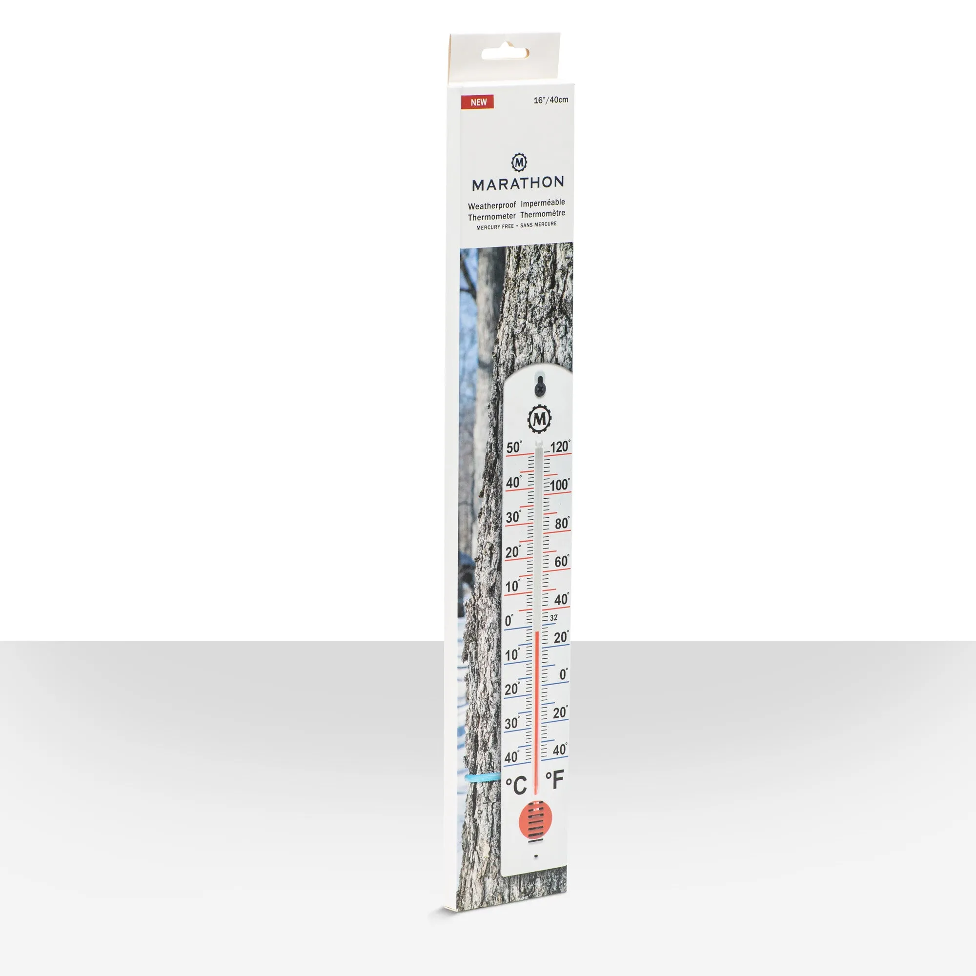 16 Inch Vertical Outdoor Thermometer