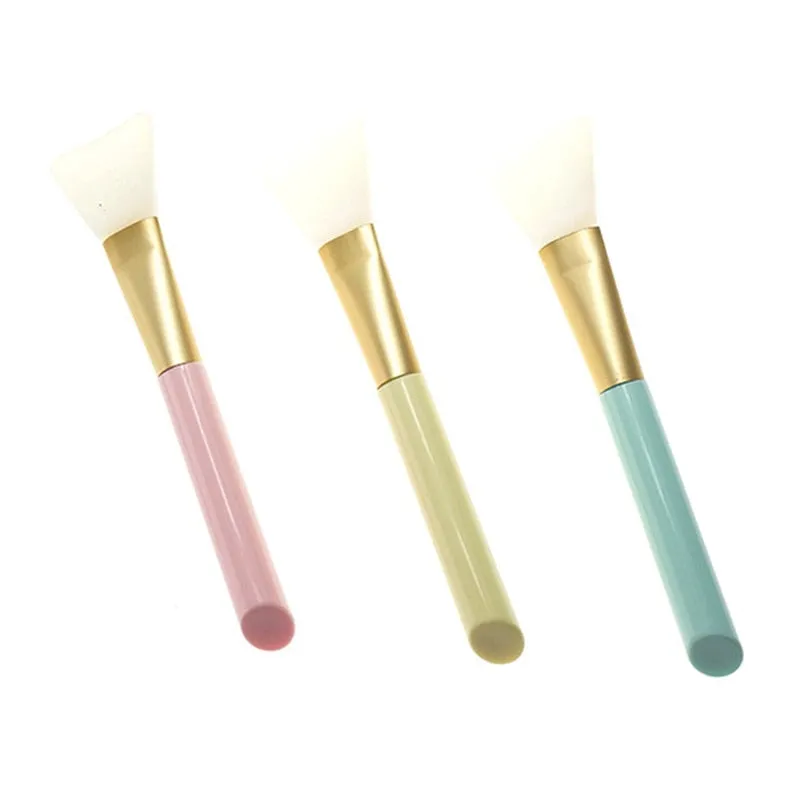 1pc Professional Silicone Facial Face Mask Brush Mask Mud Mixing Brush Tool 3 Color Soft Women Skin Face Care tool Drop Shipping