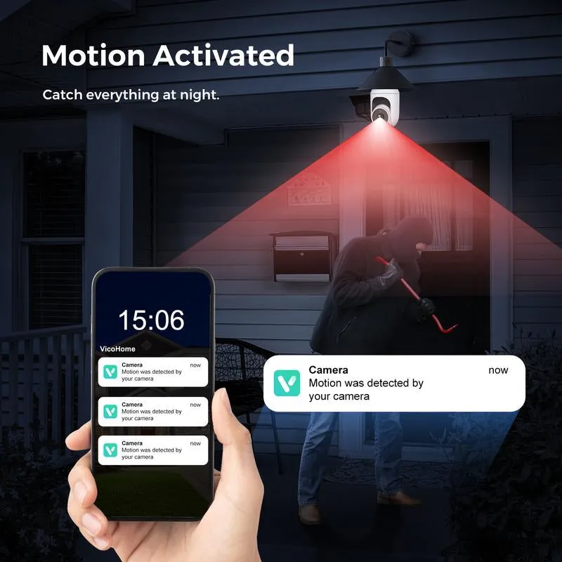【2 Pack】2K Light Bulb Security Camera Outdoor, 360° Pan & Tilt Wireless Wifi Camera AI Motion Tracking Detection Spotlight Siren Alarm Wifi Surveillance Indoor Home Camera, Color Night Vision, 2-Way Talk, Waterproof, Cloud/Sd Storage