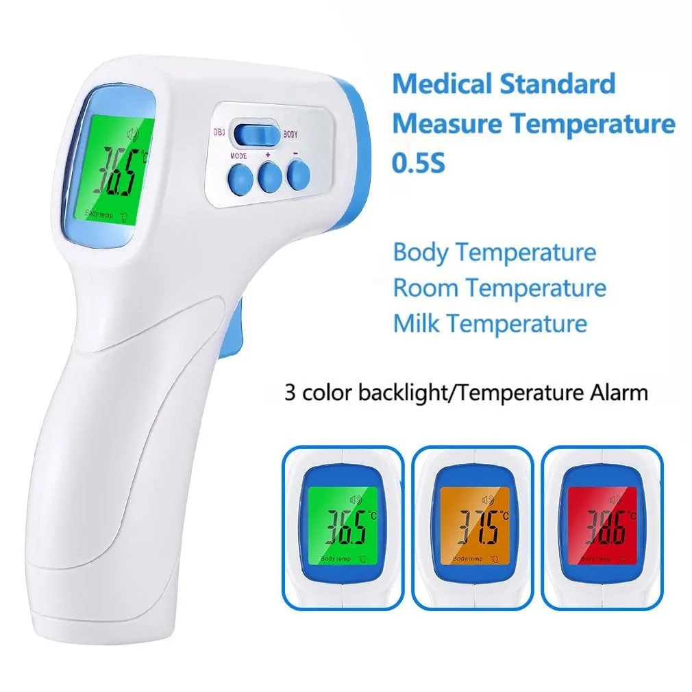 2020 New Non Contact Forehead Temperature Infrared Thermometer 1-second Accurate Reading IR Infrared Thermometer  Forehead Temperature Measurement LCD Digital