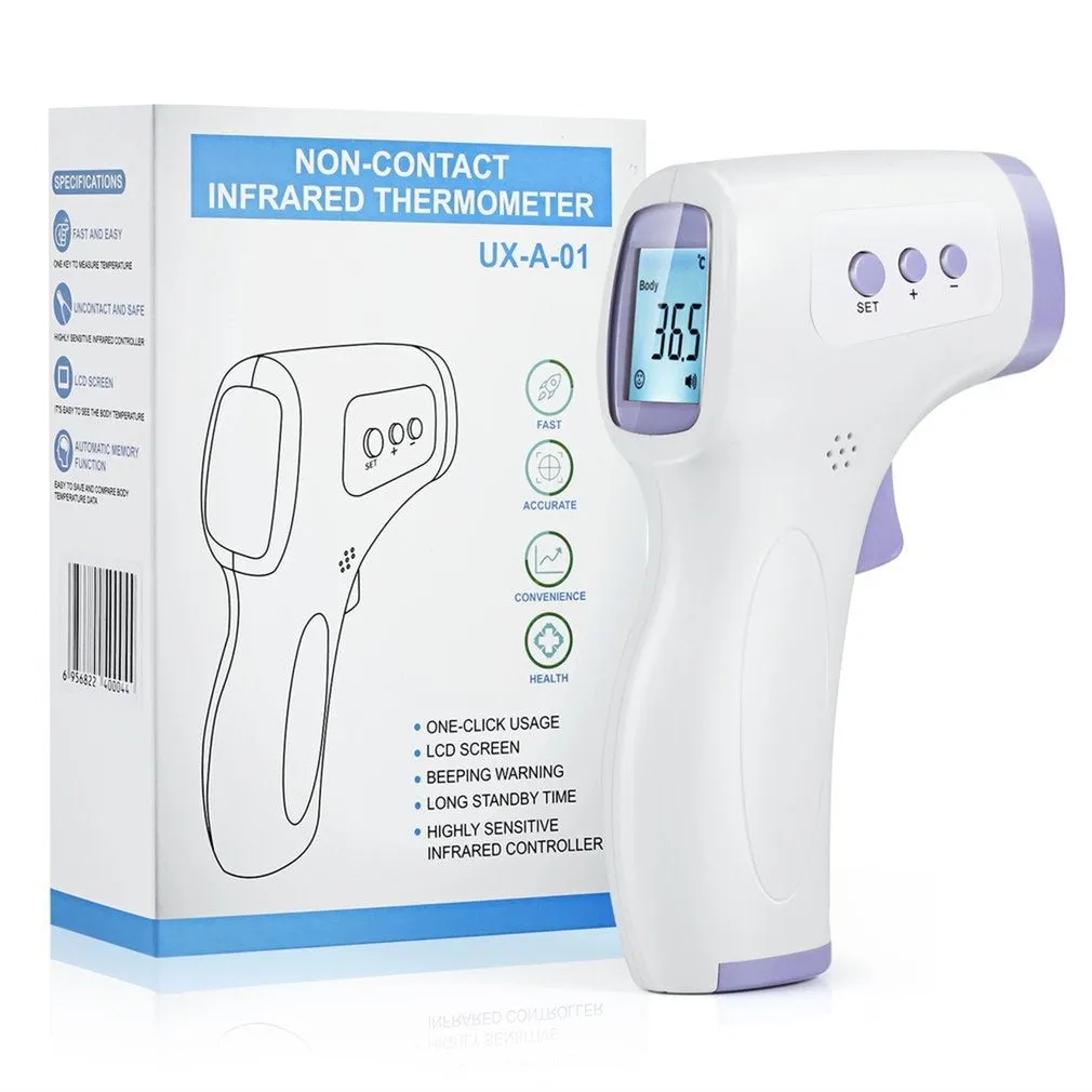 2020 New Non Contact Forehead Temperature Infrared Thermometer 1-second Accurate Reading IR Infrared Thermometer  Forehead Temperature Measurement LCD Digital