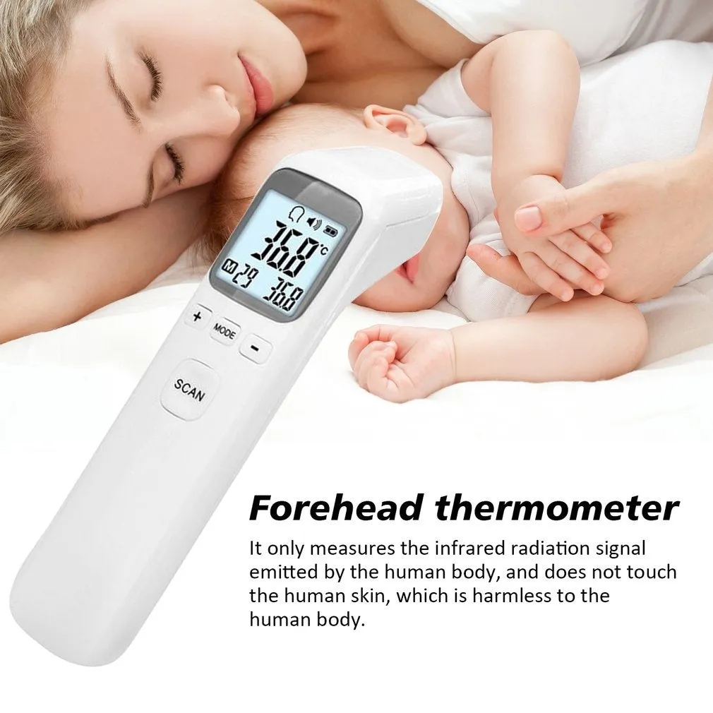 2020 New Non Contact Forehead Temperature Infrared Thermometer 1-second Accurate Reading IR Infrared Thermometer  Forehead Temperature Measurement LCD Digital