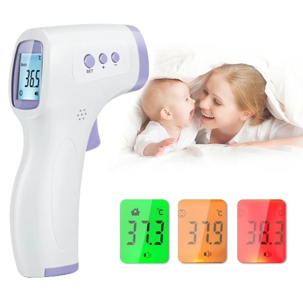 2020 New Non Contact Forehead Temperature Infrared Thermometer 1-second Accurate Reading IR Infrared Thermometer  Forehead Temperature Measurement LCD Digital