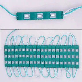 3 LED strips 12V Waterproof 5630/5730 LED SMD Injection module Green - 20 module