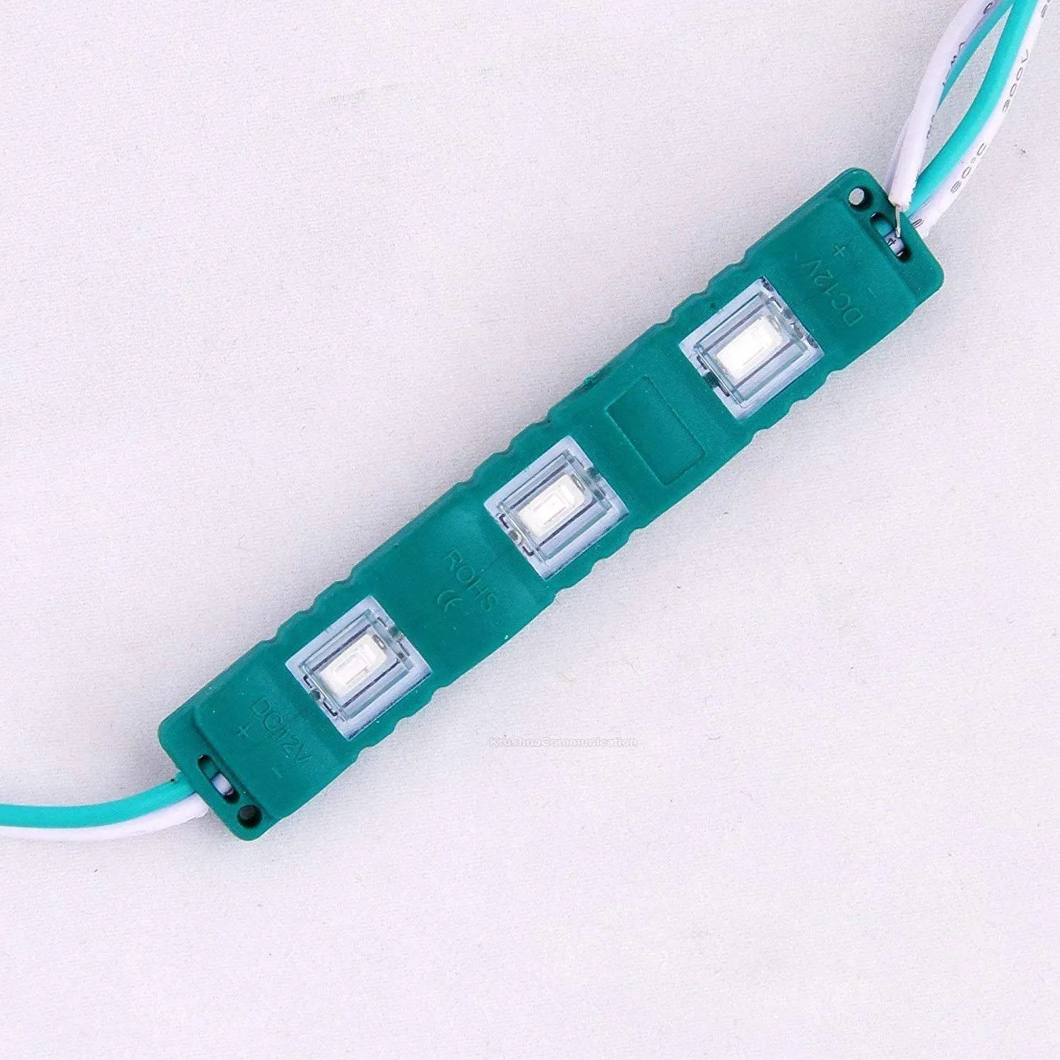 3 LED strips 12V Waterproof 5630/5730 LED SMD Injection module Green - 20 module