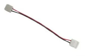 3528 8mm Single Color Snap On LED Strip Connector 6 inches of wire (Pack of 10)