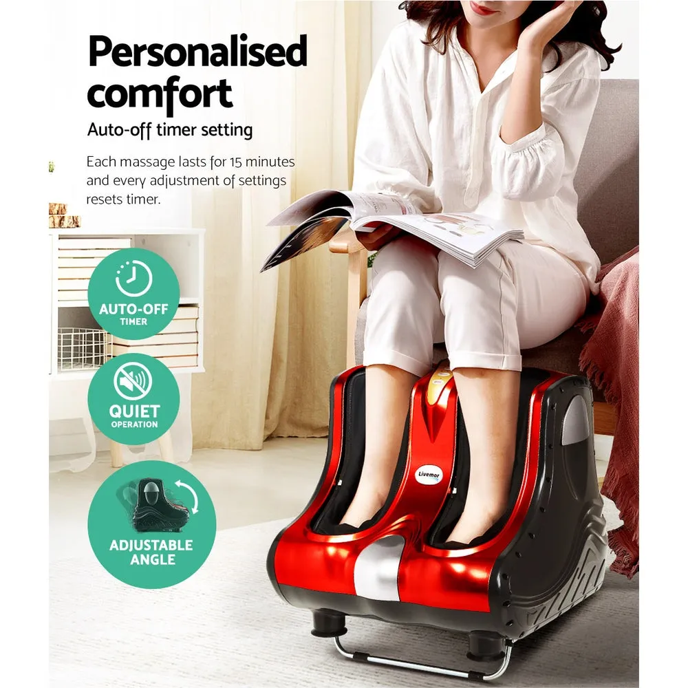 360° Shiatsu Electric Foot & Leg Massager, 3 Levels - Livemor