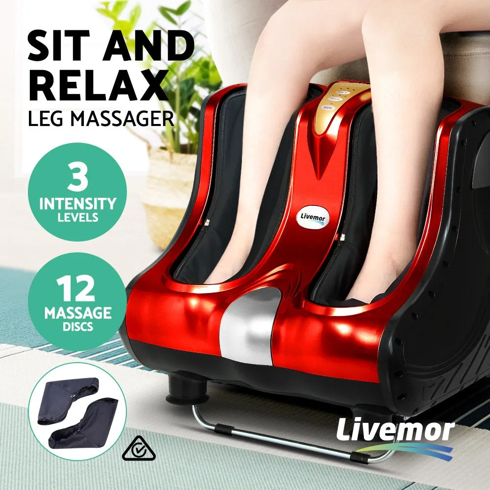 360° Shiatsu Electric Foot & Leg Massager, 3 Levels - Livemor
