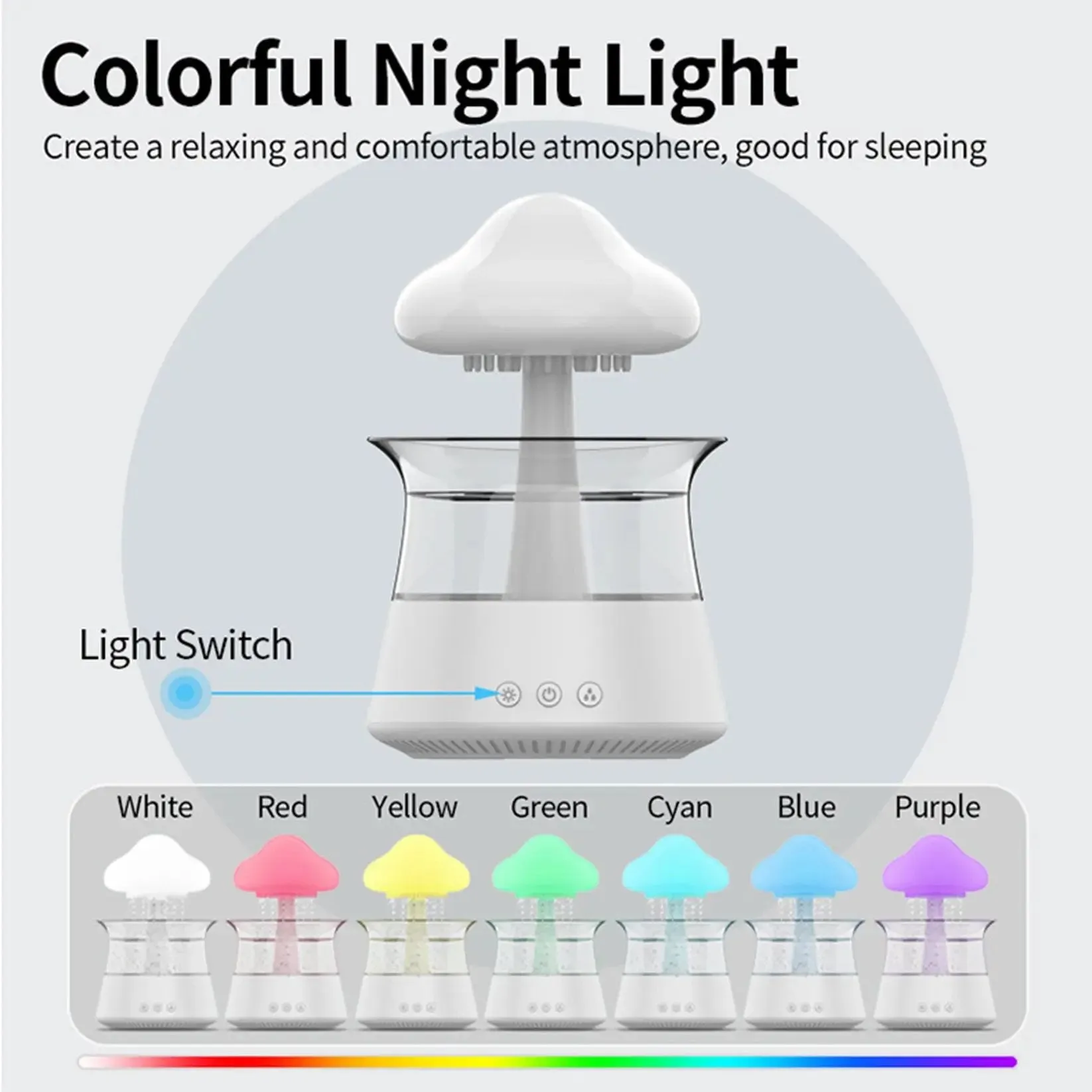 4-in-1 Cloud Rain Aroma Humidifier