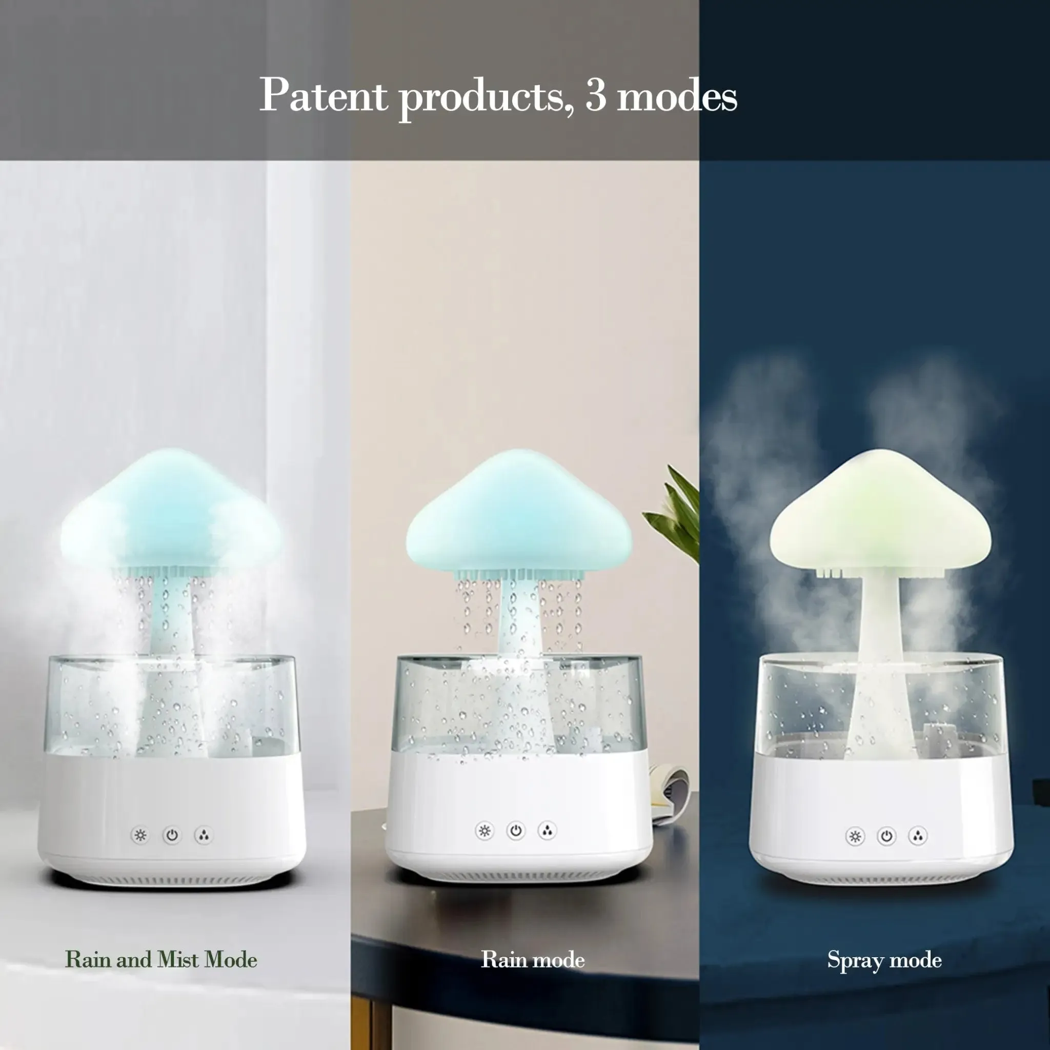 4-in-1 Cloud Rain Aroma Humidifier