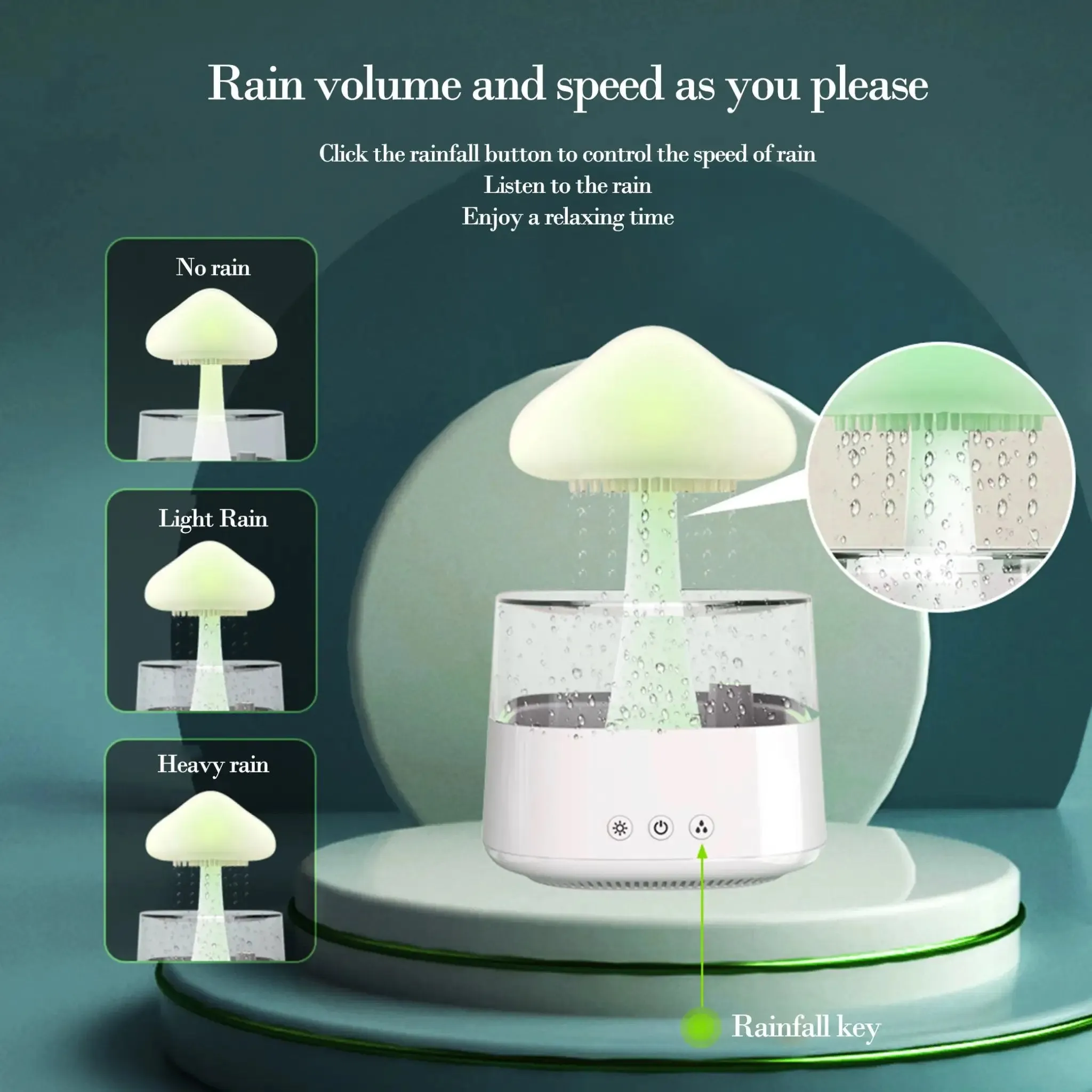 4-in-1 Cloud Rain Aroma Humidifier