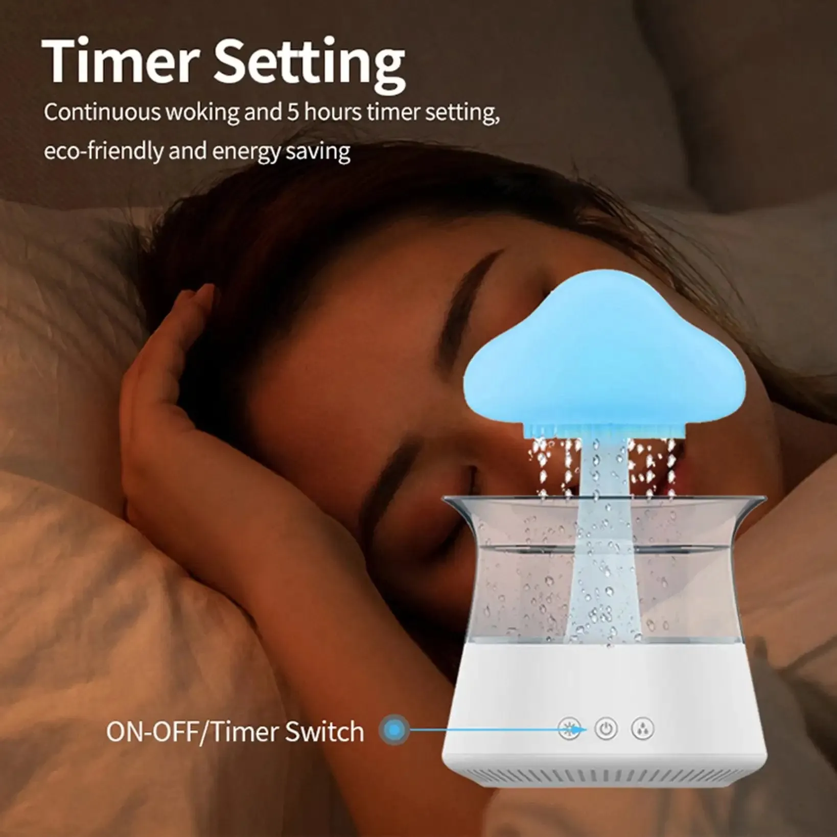 4-in-1 Cloud Rain Aroma Humidifier