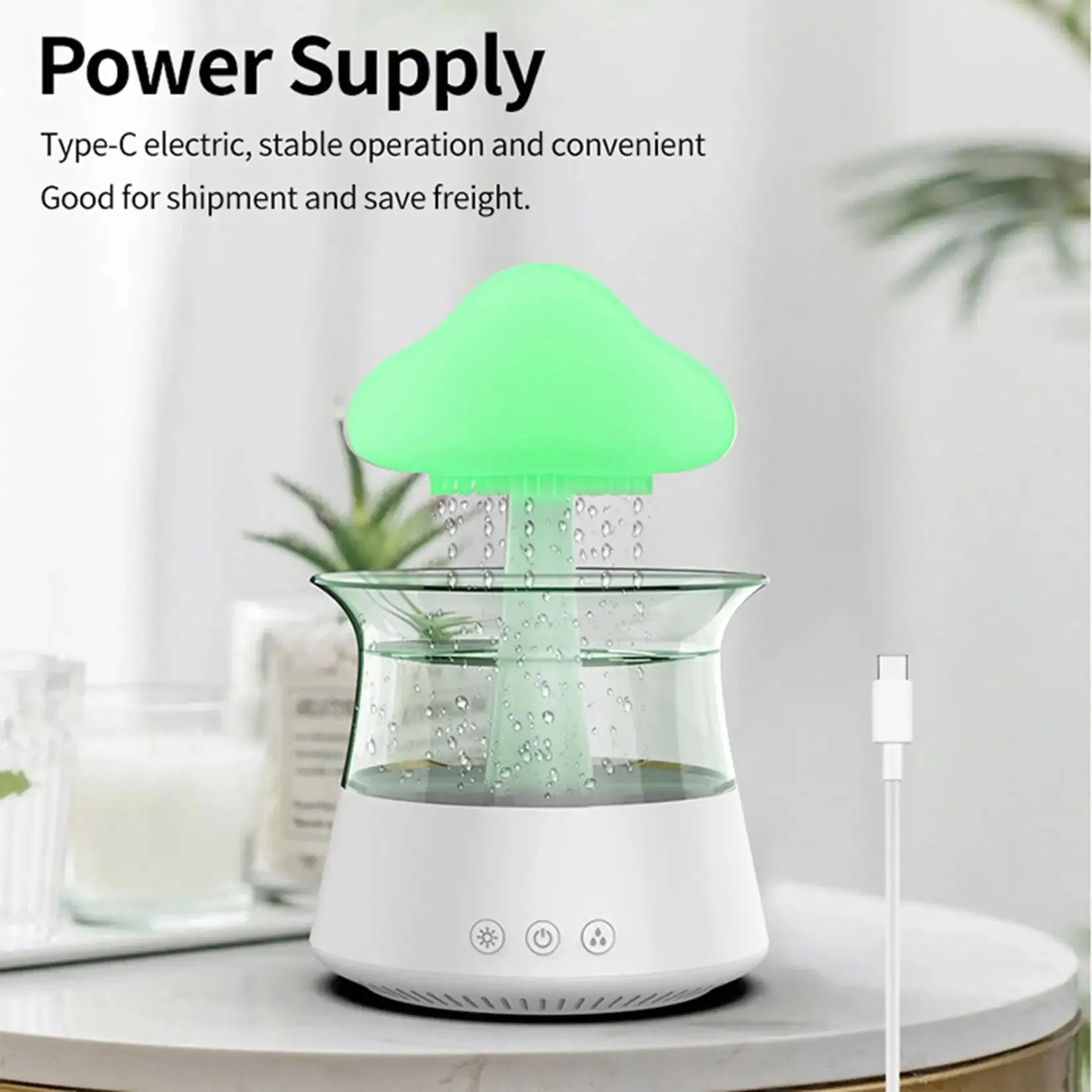 4-in-1 Cloud Rain Aroma Humidifier