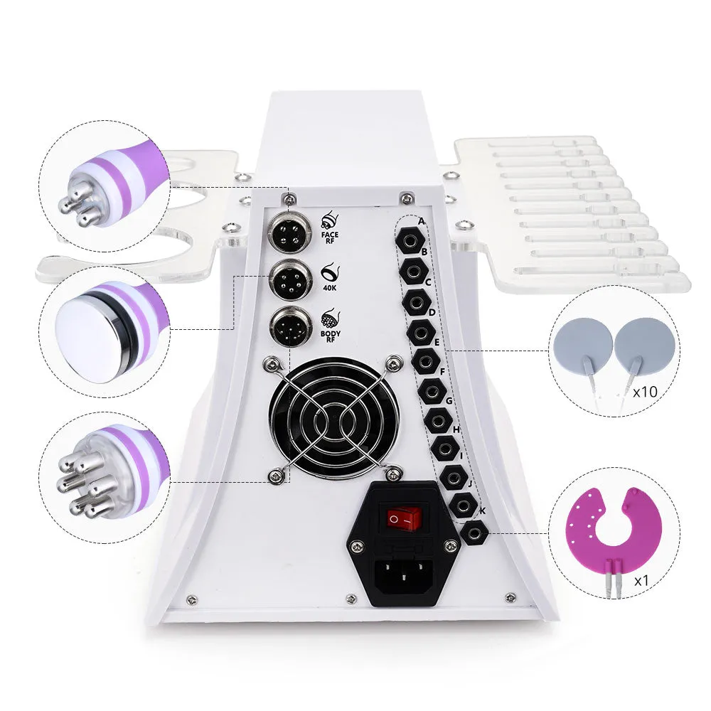 4 In1 Unoisetion Cavitation 40K Radio Frequency Body Slimming EMS Muscle Training Shaping Machine