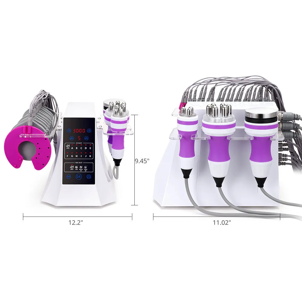 4 In1 Unoisetion Cavitation 40K Radio Frequency Body Slimming EMS Muscle Training Shaping Machine
