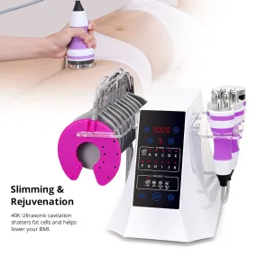 4 In1 Unoisetion Cavitation 40K Radio Frequency Body Slimming EMS Muscle Training Shaping Machine