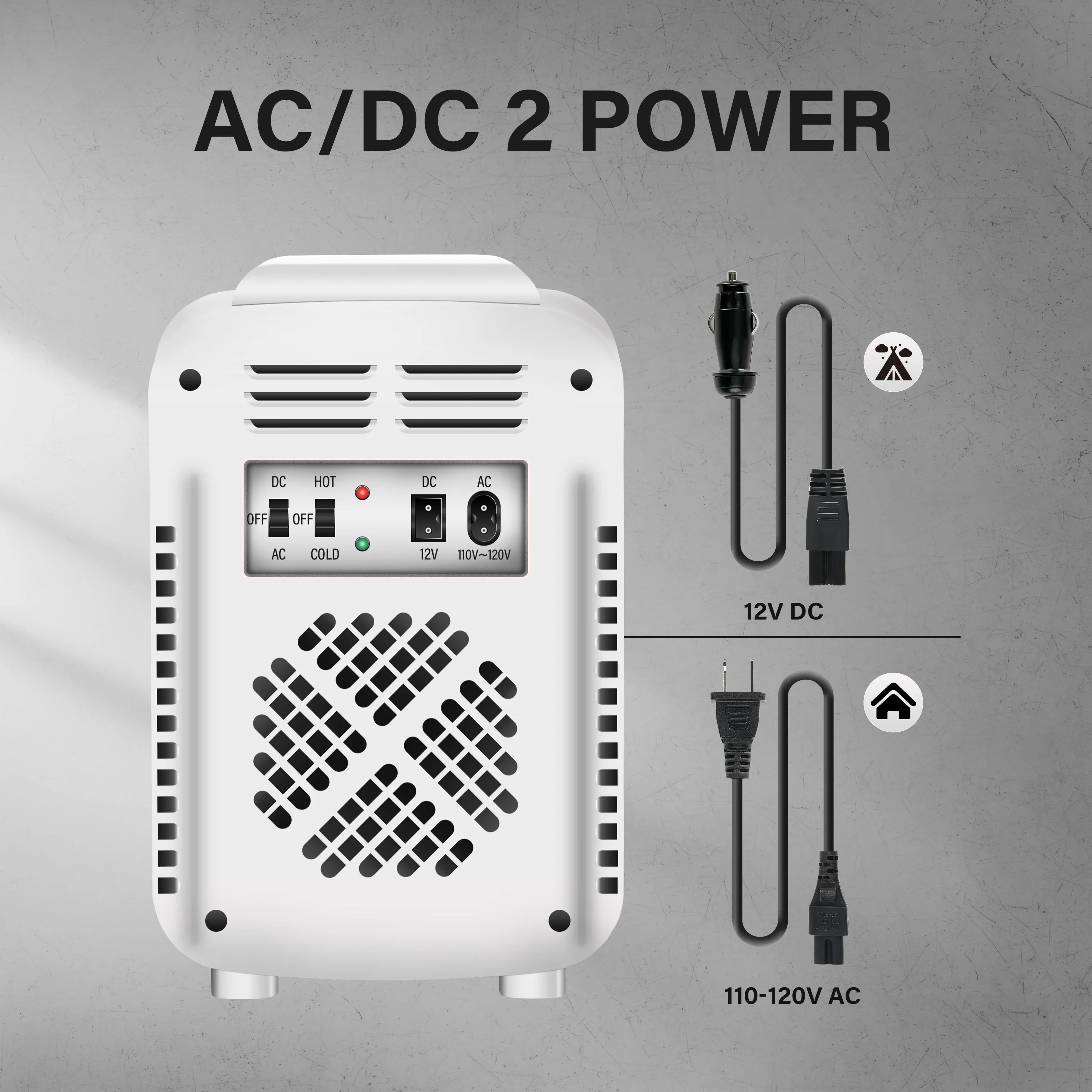 4L/6 Can Portable Cooler & Warmer Freon-Free Small Refrigerator