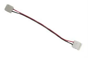 5050 Single Color Snap On LED Strip Connector 10mm 6 inches of wire (Pack of 10)