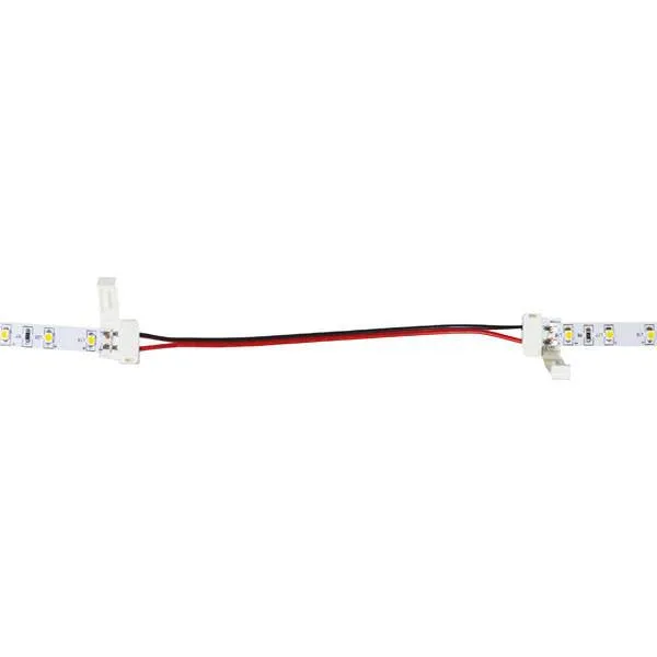 5050 Single Color Snap On LED Strip Connector 10mm 6 inches of wire (Pack of 10)