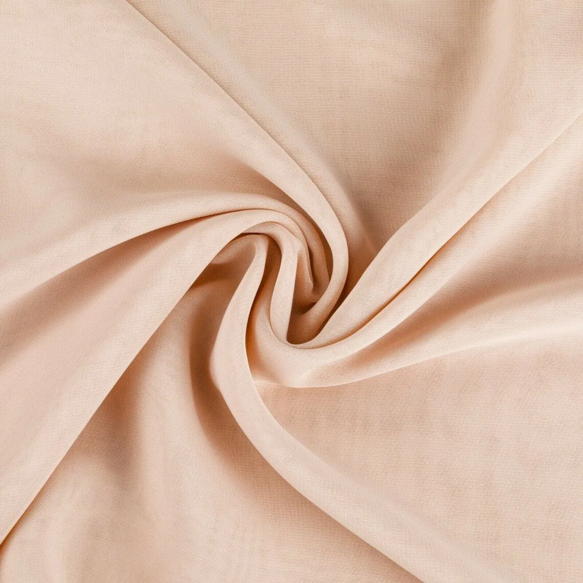 58/60" Chiffon Spandex Fabric - 2 Way Slight Stretch Imitation Silk Chiffon Fabric By Yard