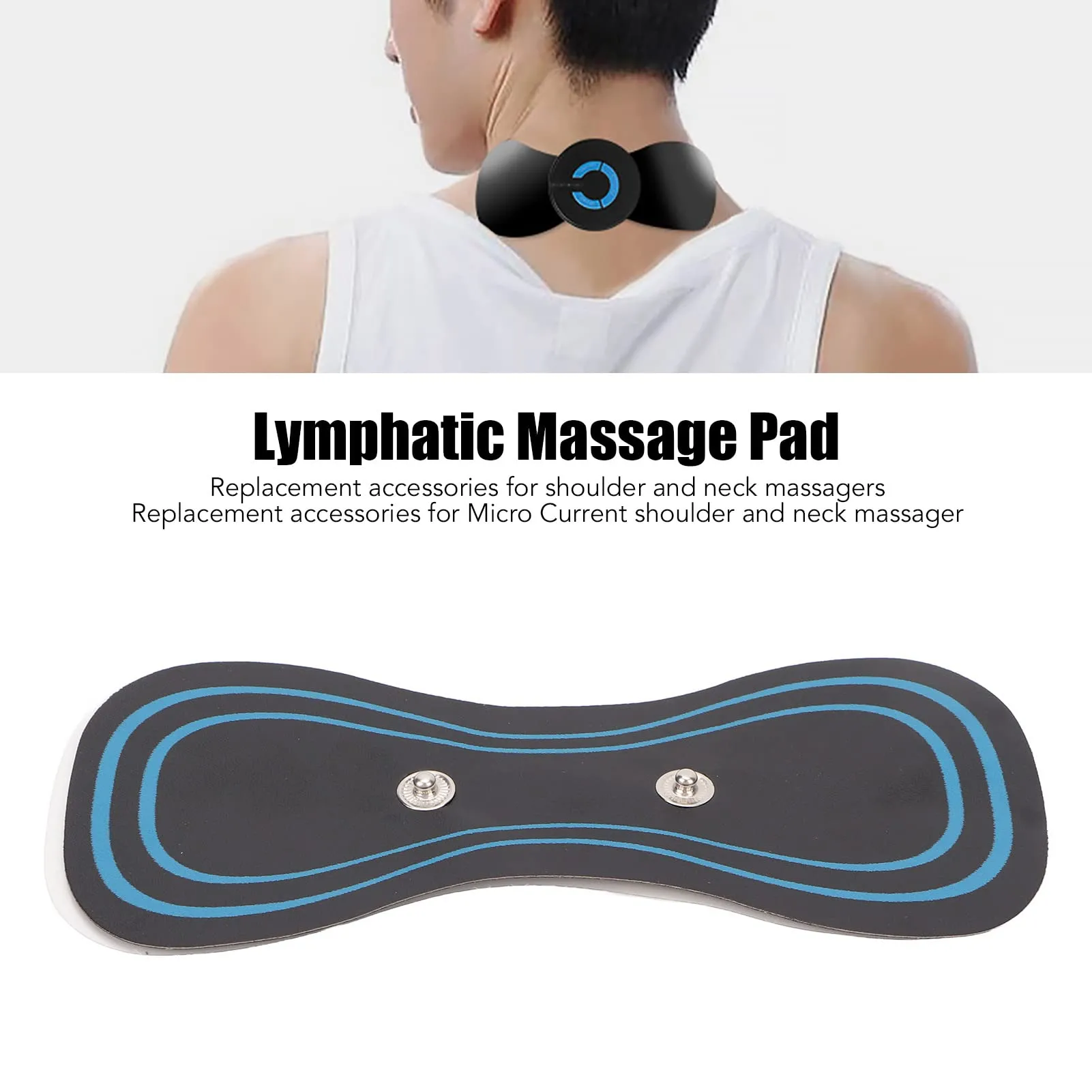 5pcs Cervical Massage Pad, Mini Neck Massager, Electric Massager, Cervical Massage Pads, Portable Electric Massager Patch for Neck Shoulder Spondylosis