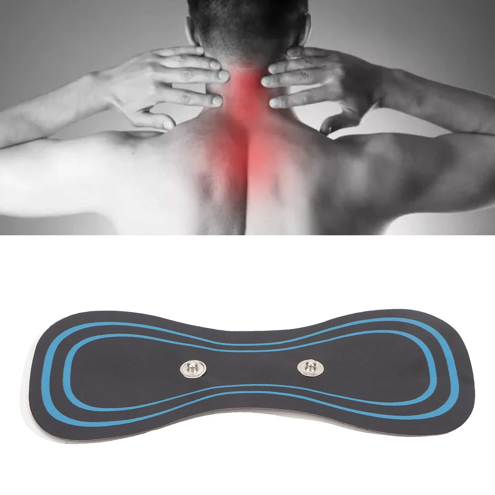 5pcs Cervical Massage Pad, Mini Neck Massager, Electric Massager, Cervical Massage Pads, Portable Electric Massager Patch for Neck Shoulder Spondylosis
