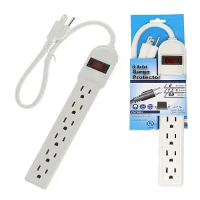 6-Outlet Surge Protector With 1.5-Foot Cord