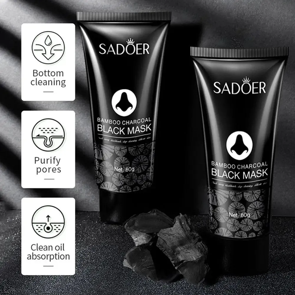 60G Blackhead Remover Face Mask Cream Peel off Nose Black Dots Mask Acne Deep Cleansing Beauty Cosmetics Women Beauty Skin Care