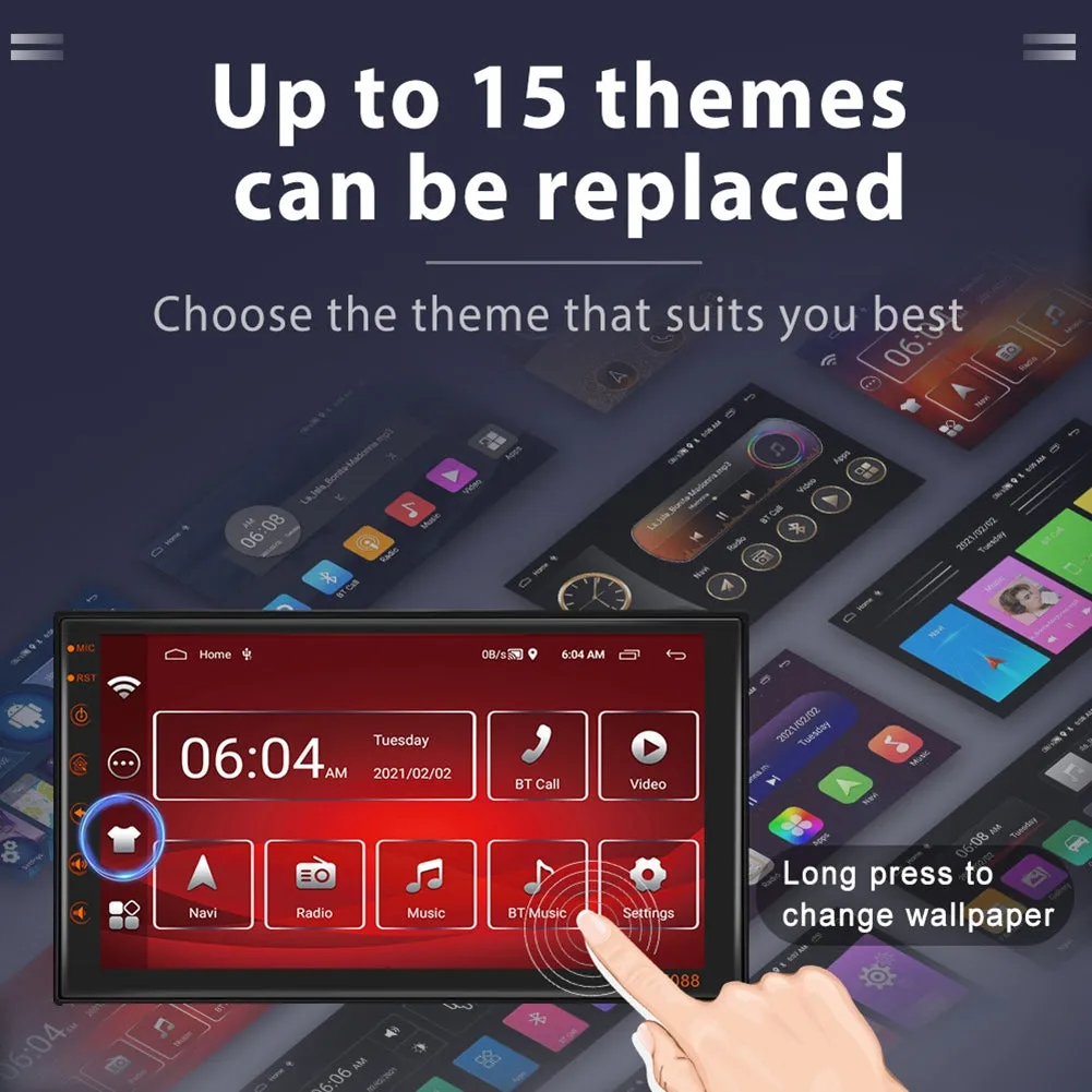 7-inch Car Multimedia Player Kit Android 11 Central Control