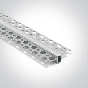 7900TR/AL ALU TRIMLESS PROFILE 2m FOR 5mm STRIPS   PC OPAL DIFF