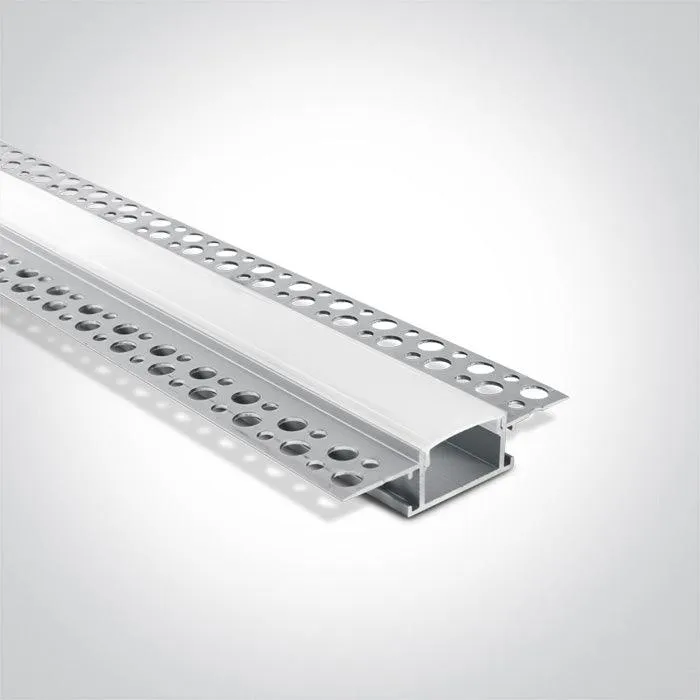 7904TR TRIMLESS PROFILE 2m FOR 20mm STRIPS   PC OPAL DIFF