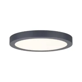 Abia Round LED Panel 300mm Warm White - Dark Grey