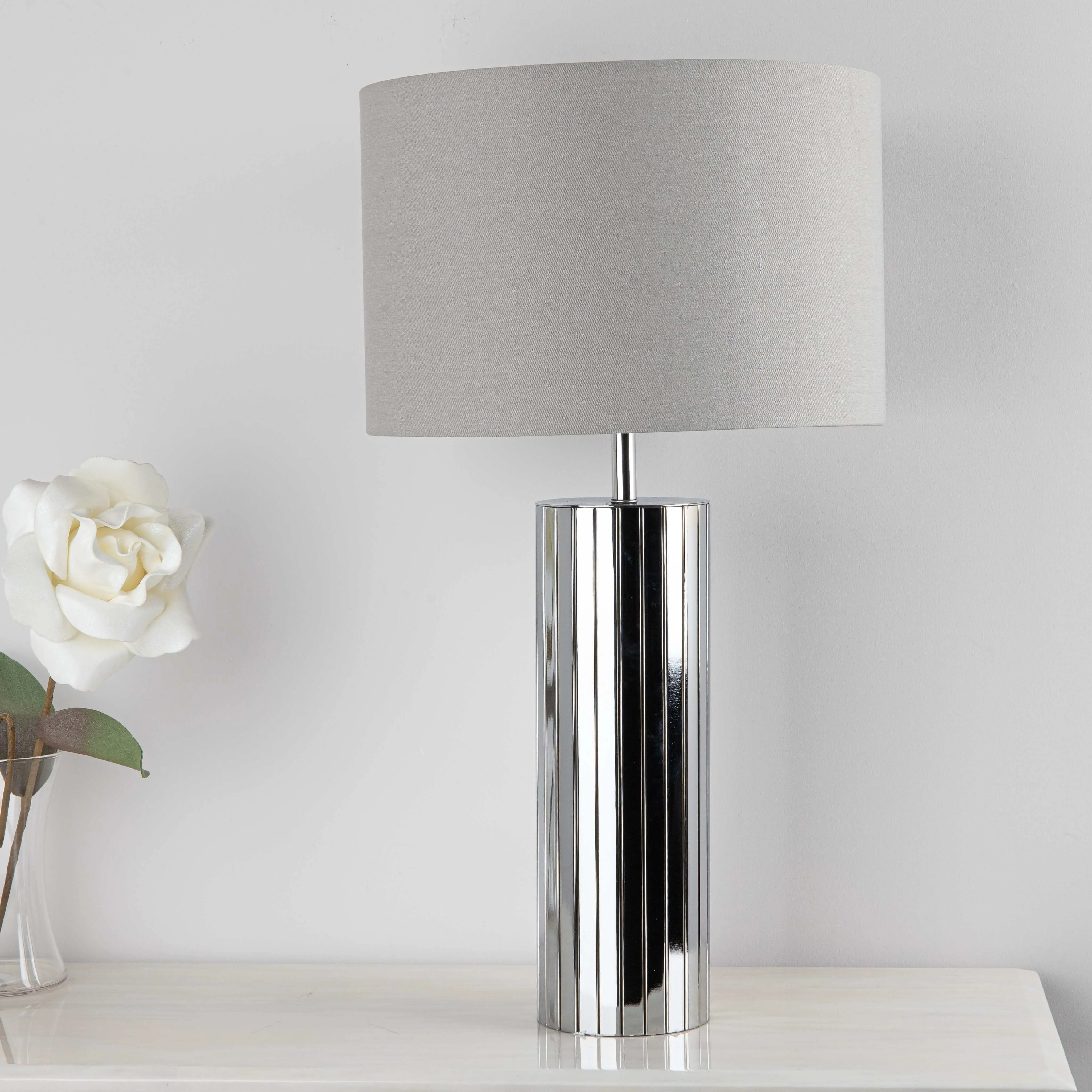 Albacete Polished Chrome Table Lamp