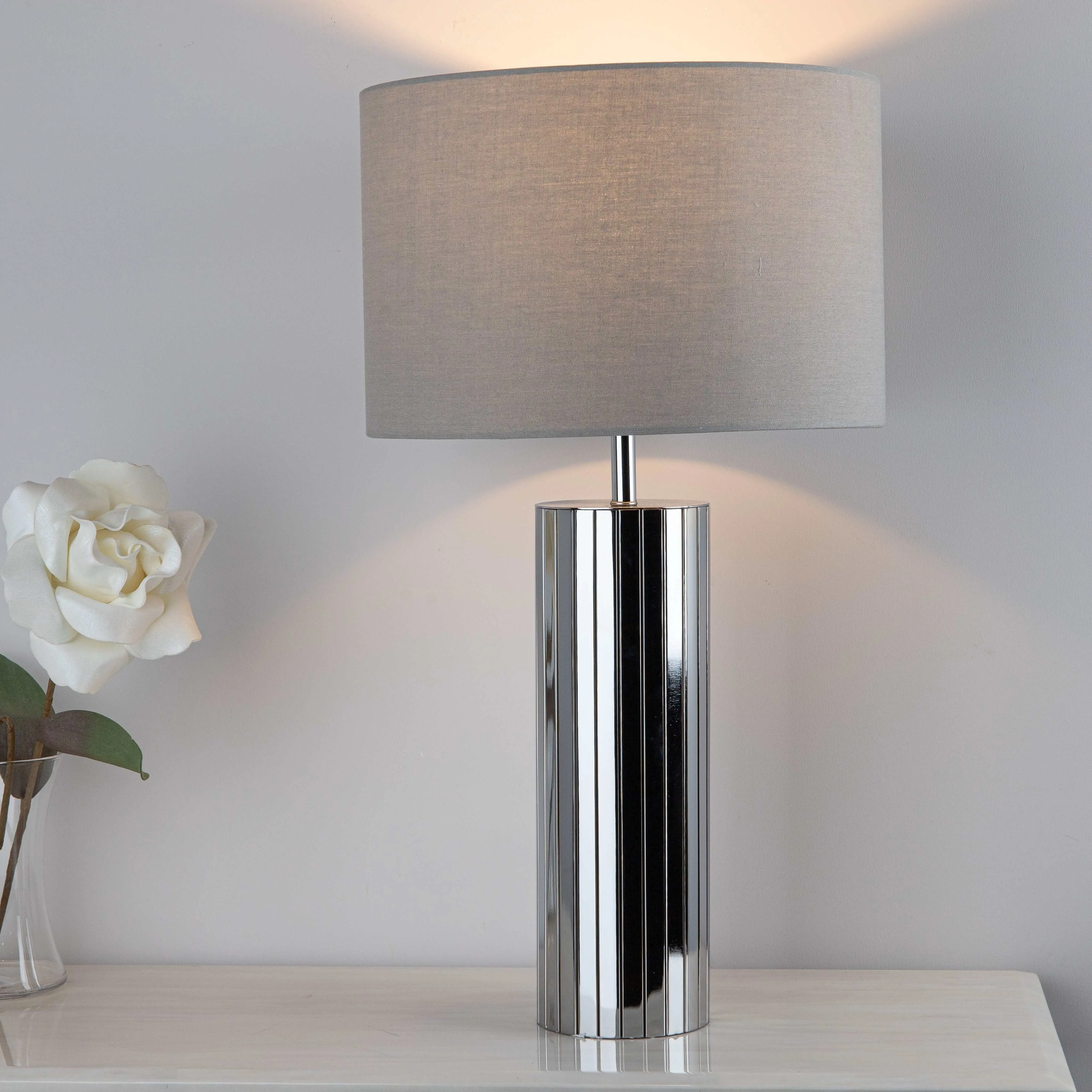 Albacete Polished Chrome Table Lamp
