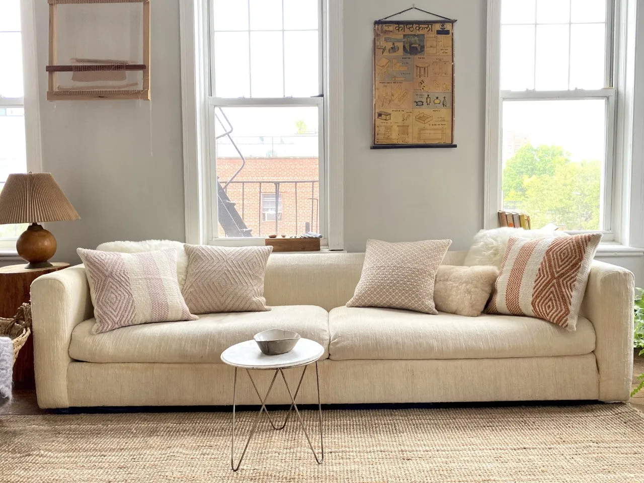 Alpaca Lumbar Pillow Crema