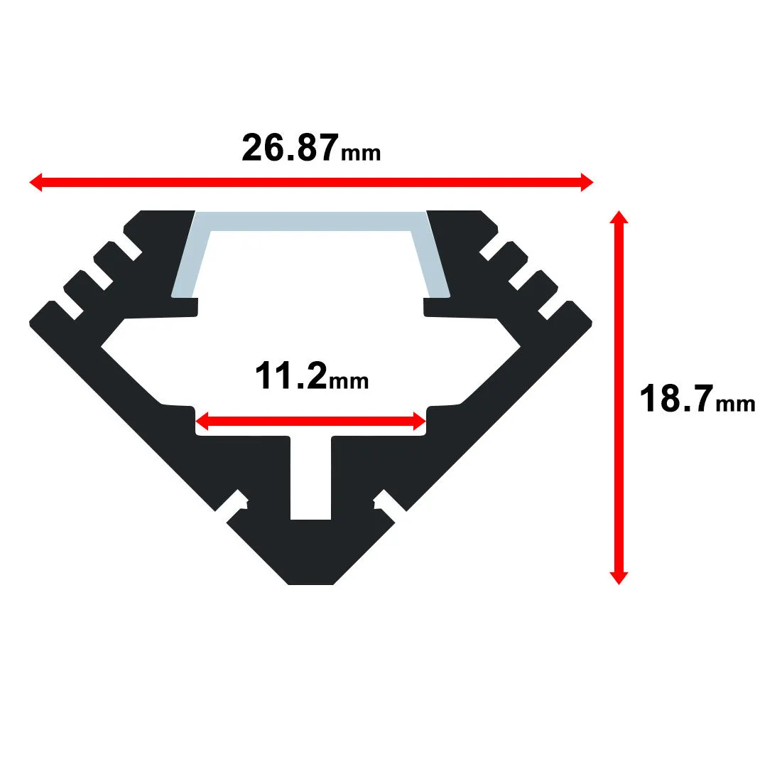 Aluminum Channel - MOSS-ALM-1919