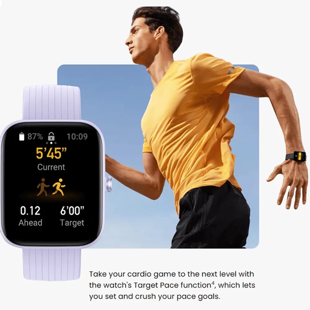 Amazfit Bip 3 Smart Watch (44mm) Blue Plastic Case With Blue Silicone Strap