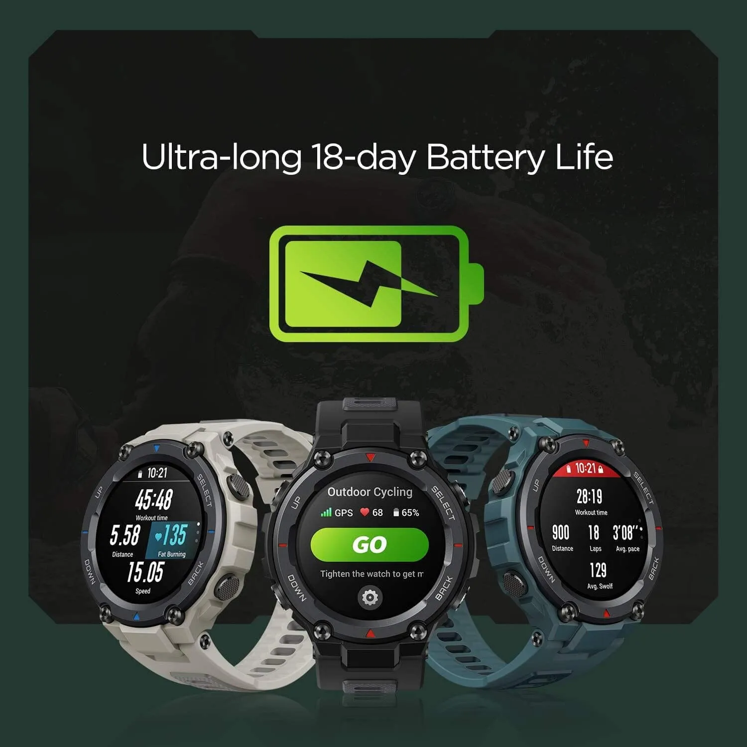 Amazfit T-Rex Pro Smart Watch for Men (Refurbished)