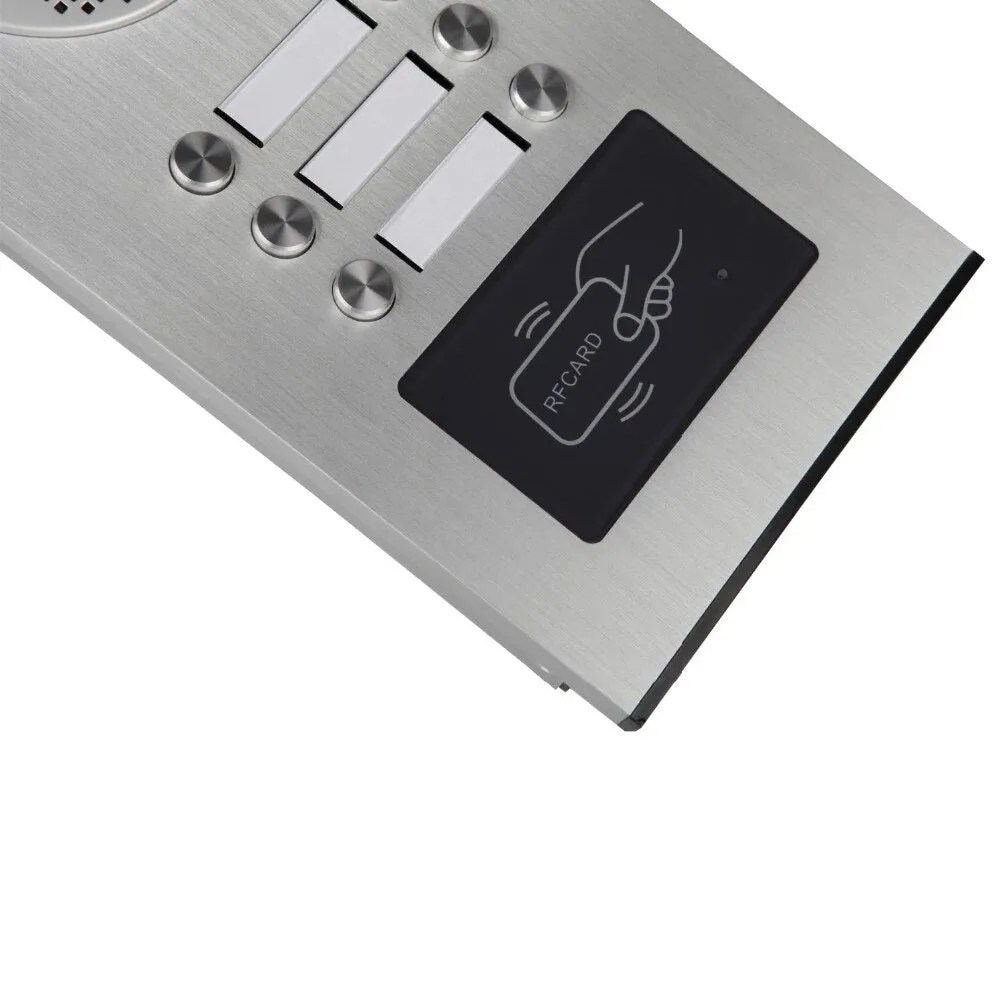 AnjieloSmart Home 4.3'' TFT Wired Video Intercom Doorbell System RFID Camera with 2/3/4 Monitor Doorphone