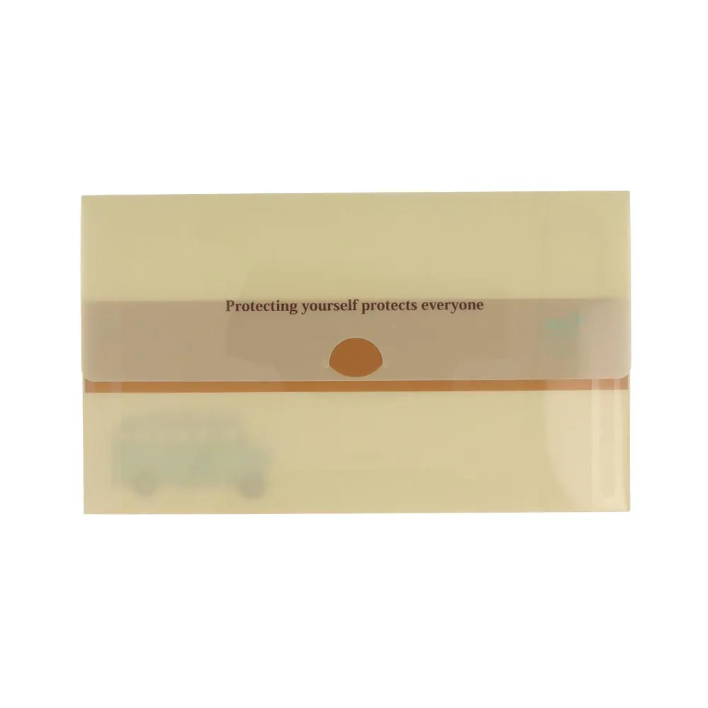 Antibacterial Wide Face Mask Case Green Car