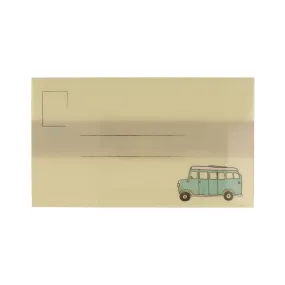 Antibacterial Wide Face Mask Case Green Car