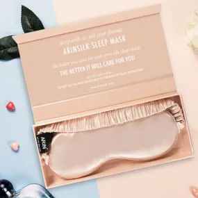ARIN Pure Silk Sleep Mask - Cream
