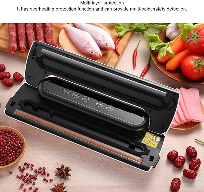 Automatic Electric Vacuum Airtight Sealer & Packing Machine for Food Preservation with One Touch Operation
